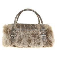 Dkny Handbag with fur trim