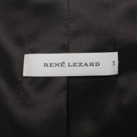 René Lezard Lang Blazer in zwart