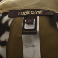 Roberto Cavalli top in seta in Multicolor