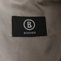Bogner Giacca/Cappotto in Pelle scamosciata in Beige