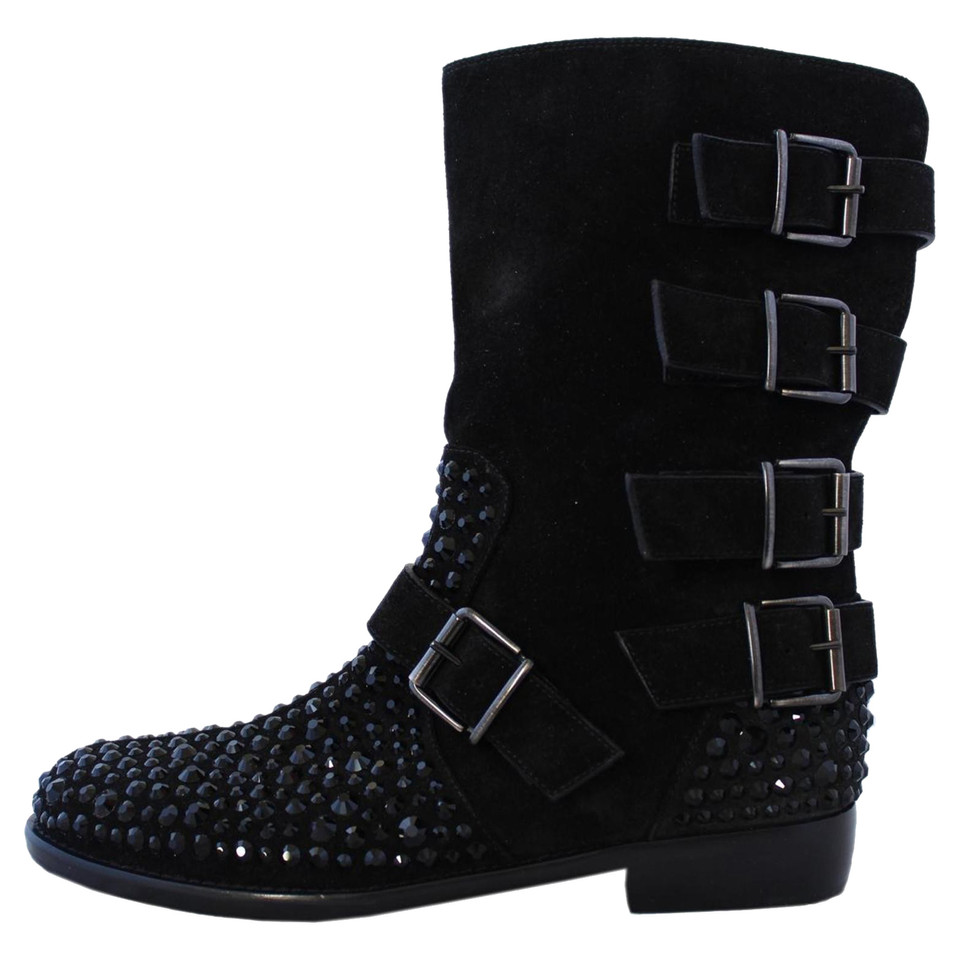 Giuseppe Zanotti bottes en daim