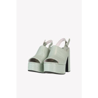 Jeffrey Campbell Sandals Leather in Green