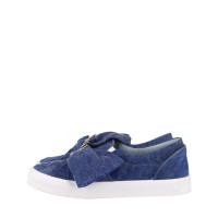 Chiara Ferragni Slippers/Ballerina's Leer in Blauw