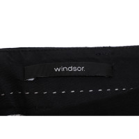 Windsor Broeken Wol in Zwart
