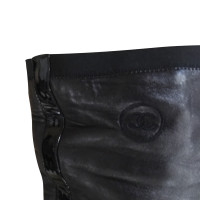Chanel Stiefel aus Leder in Schwarz