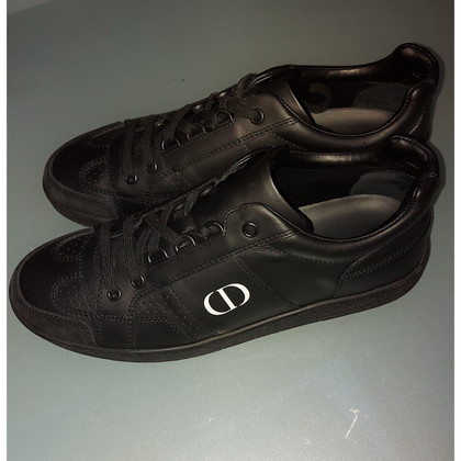 Christian Dior Sneakers aus Leder in Schwarz