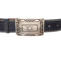 Reptile's House Belt Leather in Blue