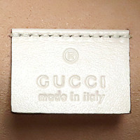 Gucci GG Marmont Round Leer in Wit