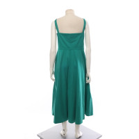 Saloni Dress Cotton in Green