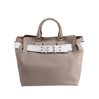 Burberry Banner Tote Leer in Beige