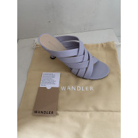 Wandler Sandalen aus Leder in Violett