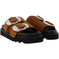 Toga Sandales en Cuir en Marron