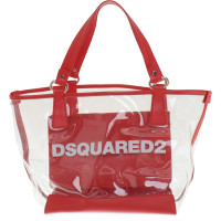 Dsquared2 borsa da spiaggia in rosso