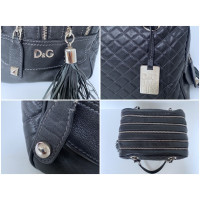D&G Lily Glam Bag aus Leder in Schwarz