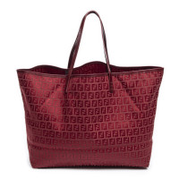 Fendi Schoudertas Canvas in Rood