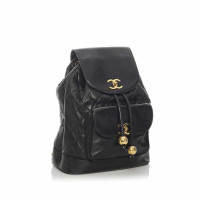 Chanel Backpack Leather in Black