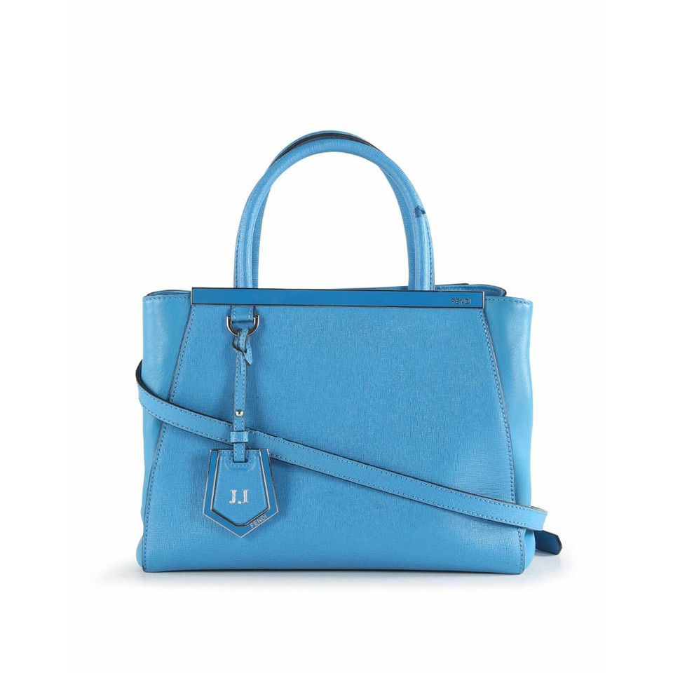 Fendi 2Jours Leer in Blauw