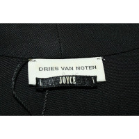 Dries Van Noten Jacke/Mantel aus Seide in Schwarz