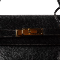 Hermès Kelly Bag 32 Leer in Zwart