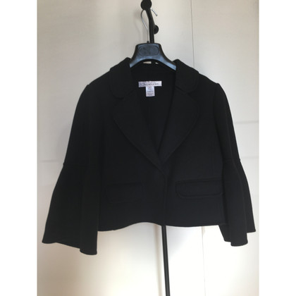 Oscar De La Renta Jacket/Coat Wool in Black