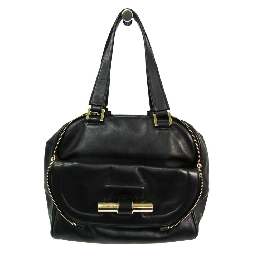 Jimmy Choo Handbag Leather in Black