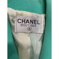 Chanel Suit Wol in Turkoois
