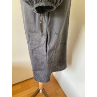 Diane Von Furstenberg Kleid aus Leinen in Grau