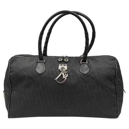 Christian Dior Travel bag Canvas in Black