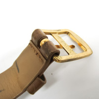 Chanel Armband Leer in Bruin