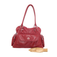 Aigner Handtas Leer in Rood