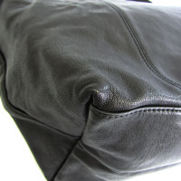 Longchamp Le Pliage aus Leder in Schwarz