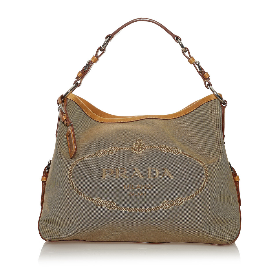 Prada Shoulder bag Canvas in Brown