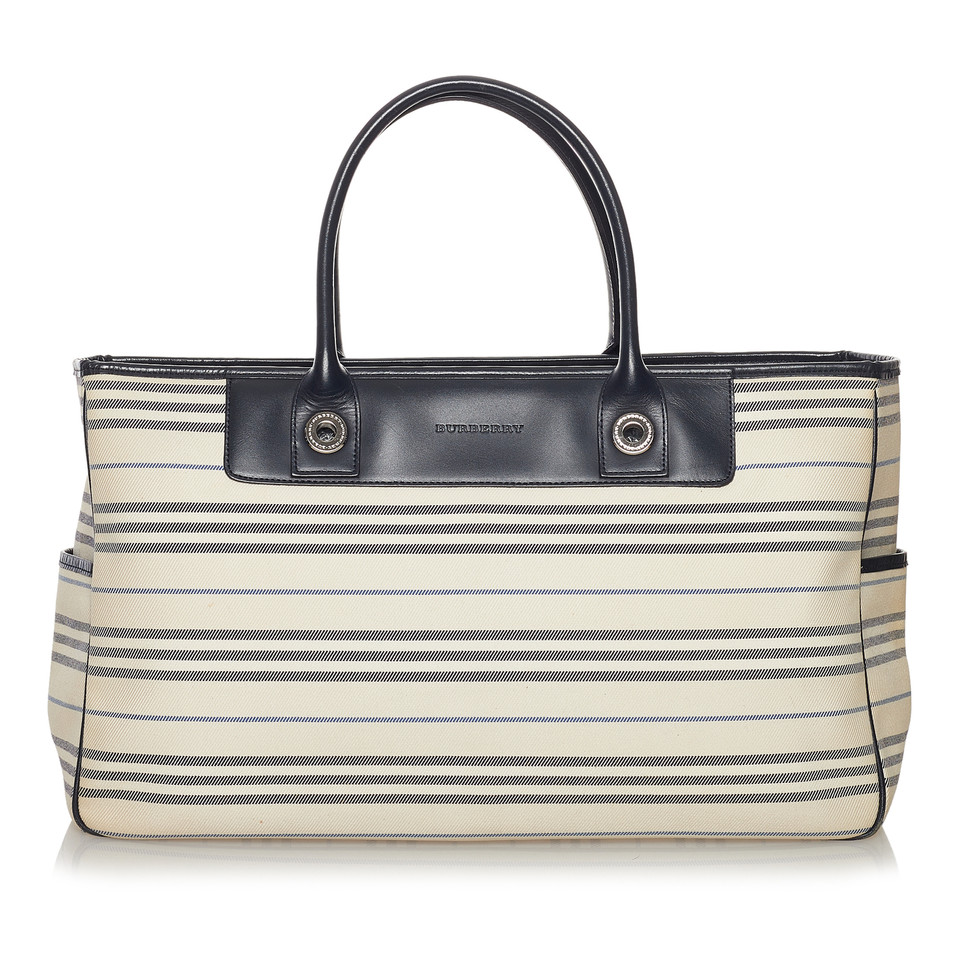 Burberry Tote bag Canvas in White