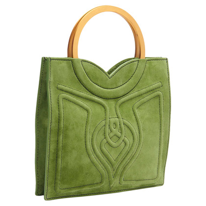 Genny Handtasche aus Leder in Grün