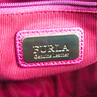 Furla Handtasche aus Leder in Fuchsia