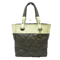 Chanel Paris Biarritz Tote Leather in Silvery