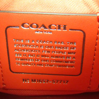 Coach Shopper Leer in Oranje