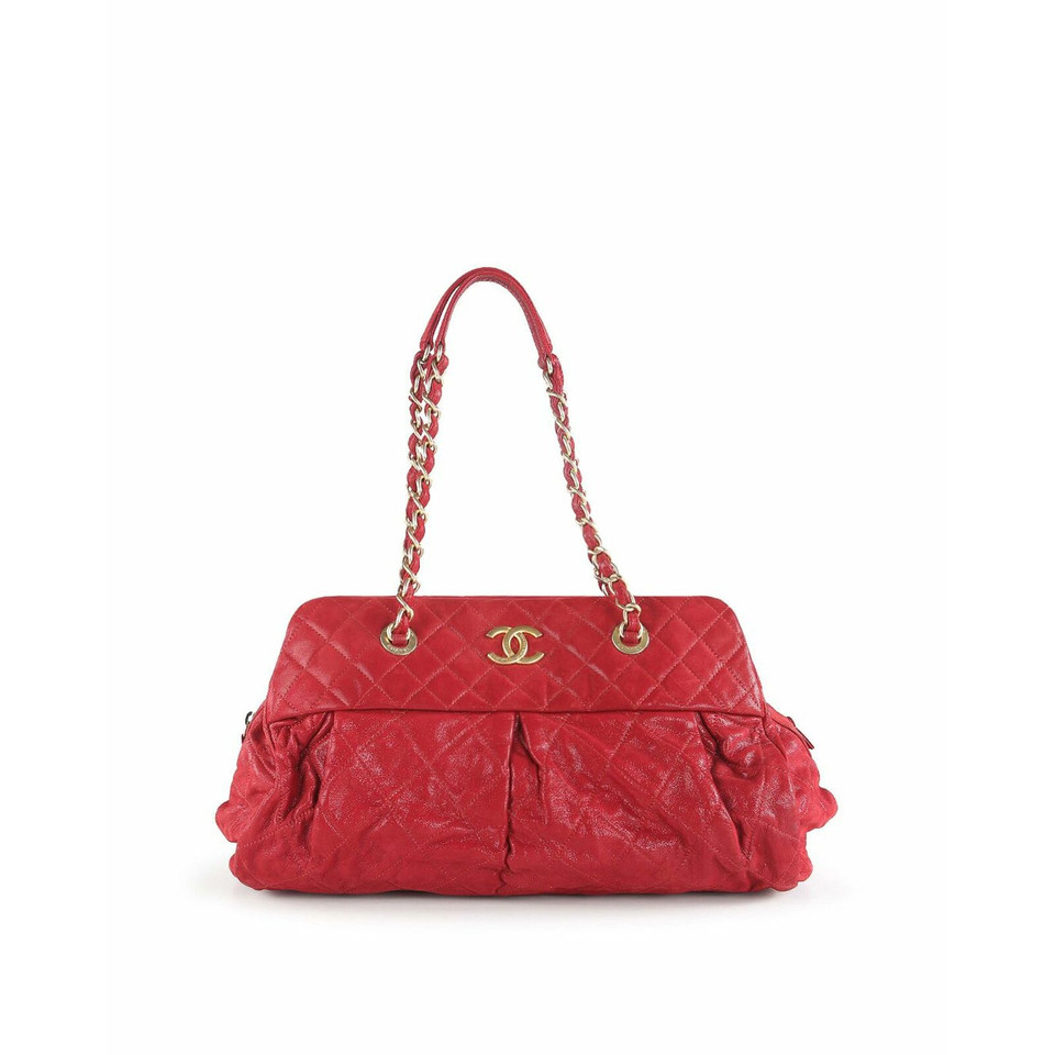 Chanel Shoulder bag Leather in Red