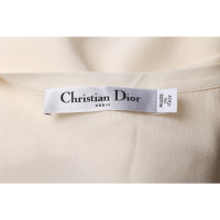 Christian Dior Oberteil aus Seide in Creme