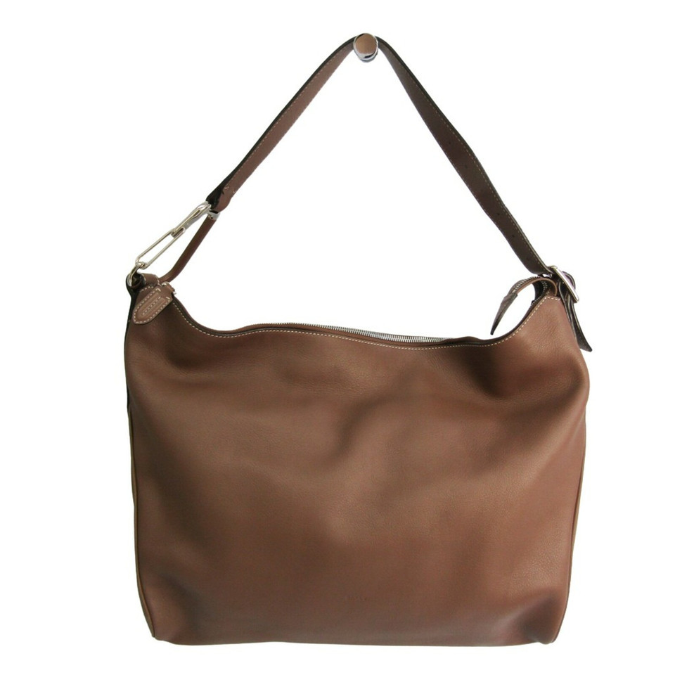 Bally Shopper Leer in Bruin