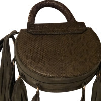 Salar Handbag Leather in Khaki