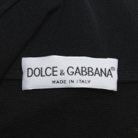 Dolce & Gabbana Transparenter Mantel in Schwarz