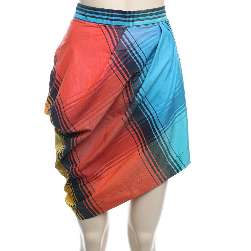 Vivienne Westwood Asymmetric Check-skirt