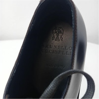Brunello Cucinelli Schnürschuhe aus Leder in Braun