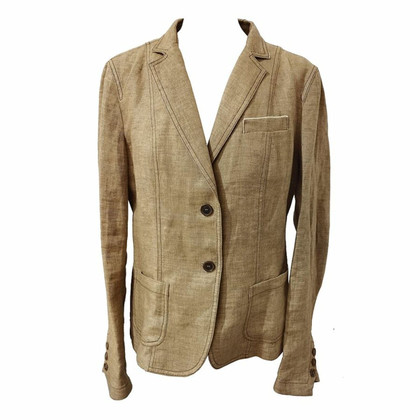 Brunello Cucinelli Jacket/Coat Linen in Nude