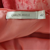 Carlos Miele Kleid aus Seide in Rosa / Pink