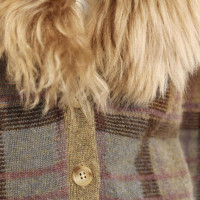 Ralph Lauren Giacca in cashmere con collo di pelliccia