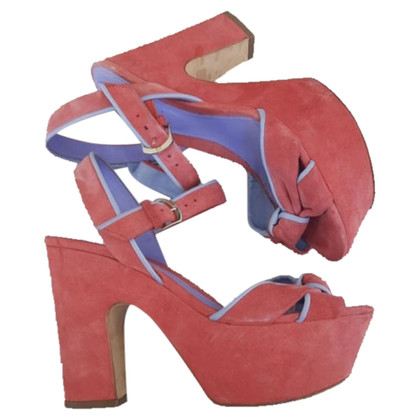 Sergio Rossi Sandals Suede in Pink