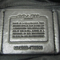 Coach Duffle Leer in Zwart