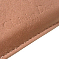Dior Lady Dior Mini Wallet aus Leder in Rosa / Pink